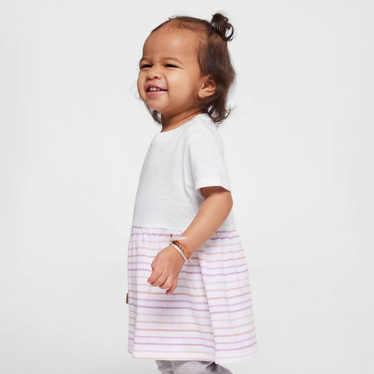 White/Lilac Stripe