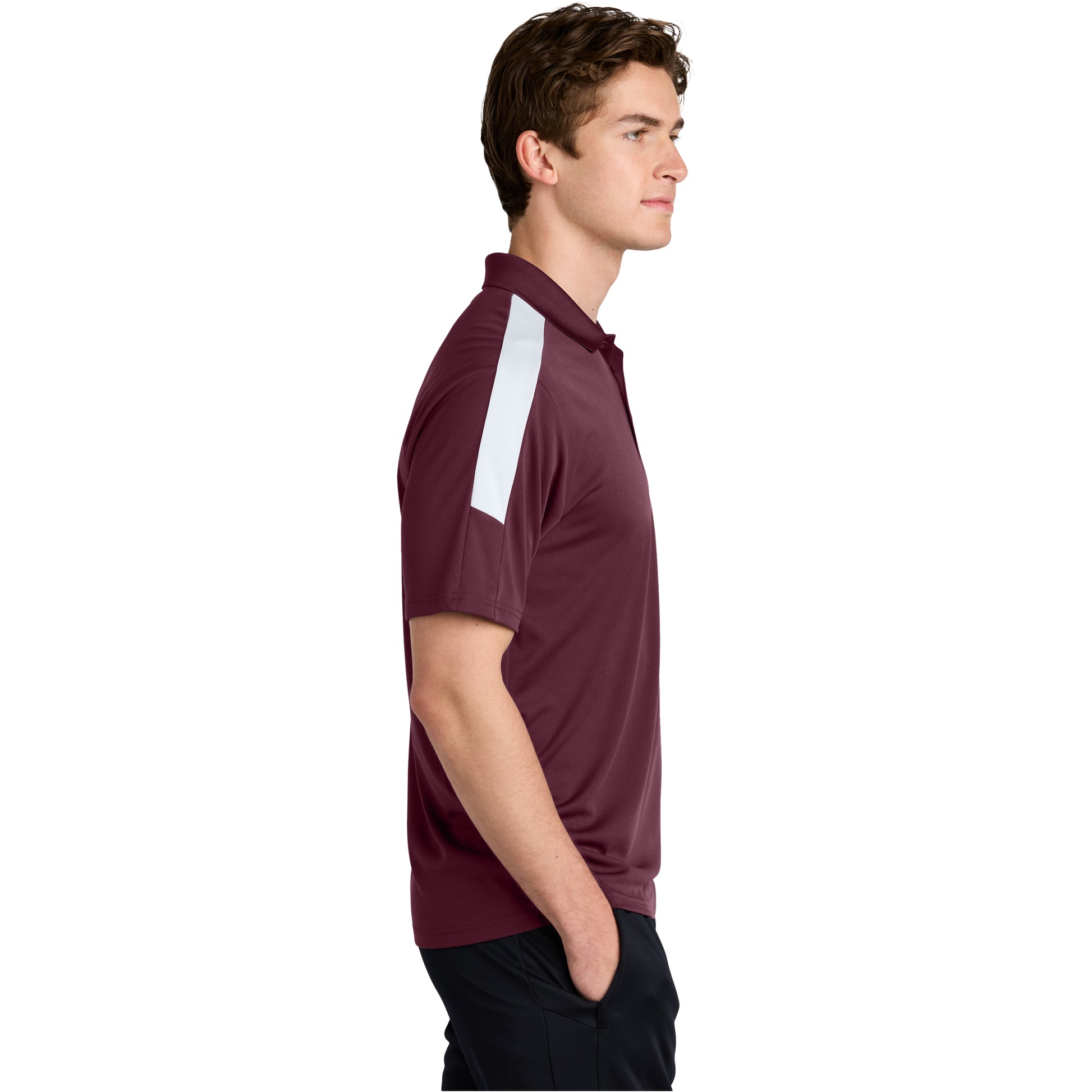 Maroon/White