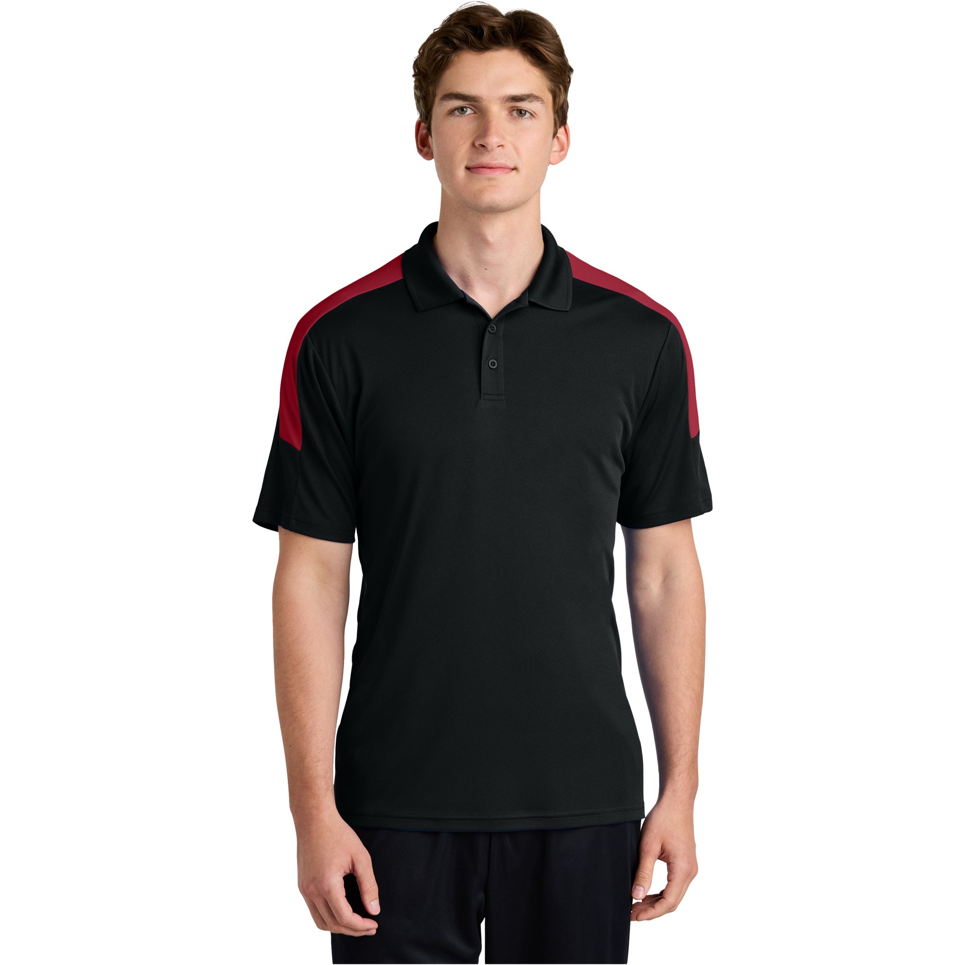 Black/Deep Red