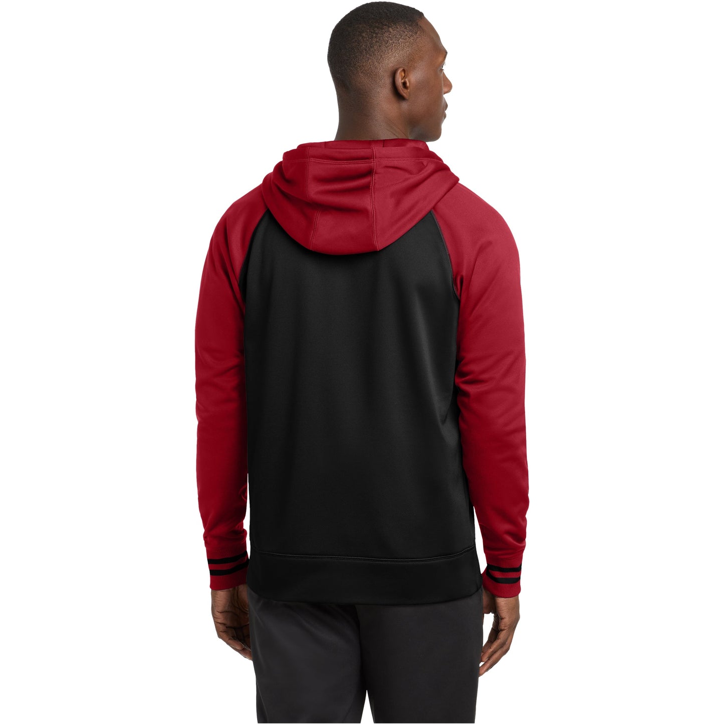 Black/Deep Red