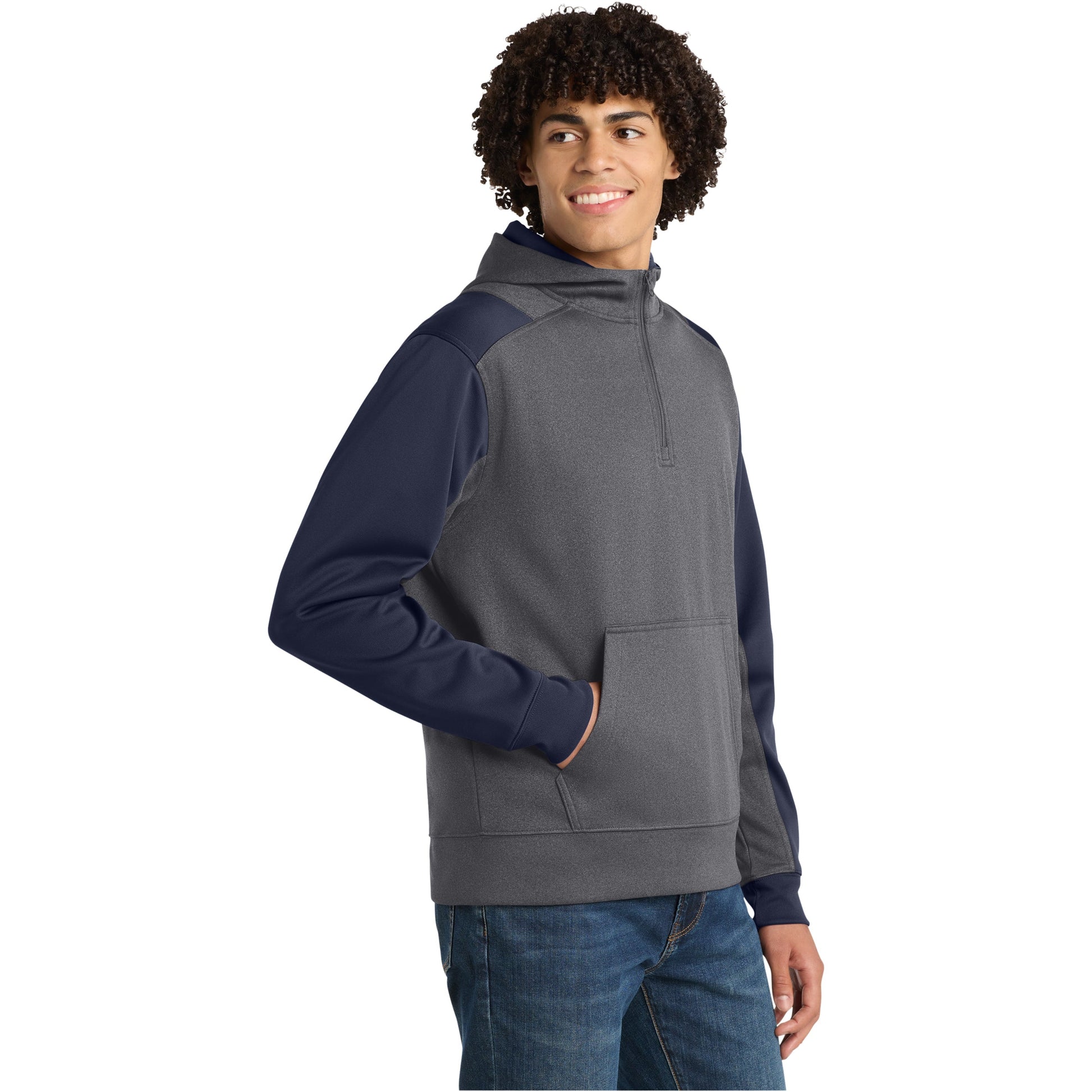 Graphite Heather/True Navy