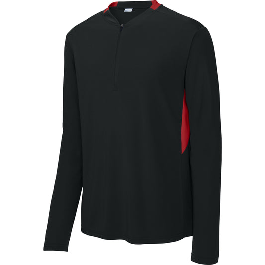 Black/Deep Red