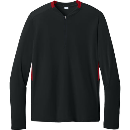 Black/Deep Red