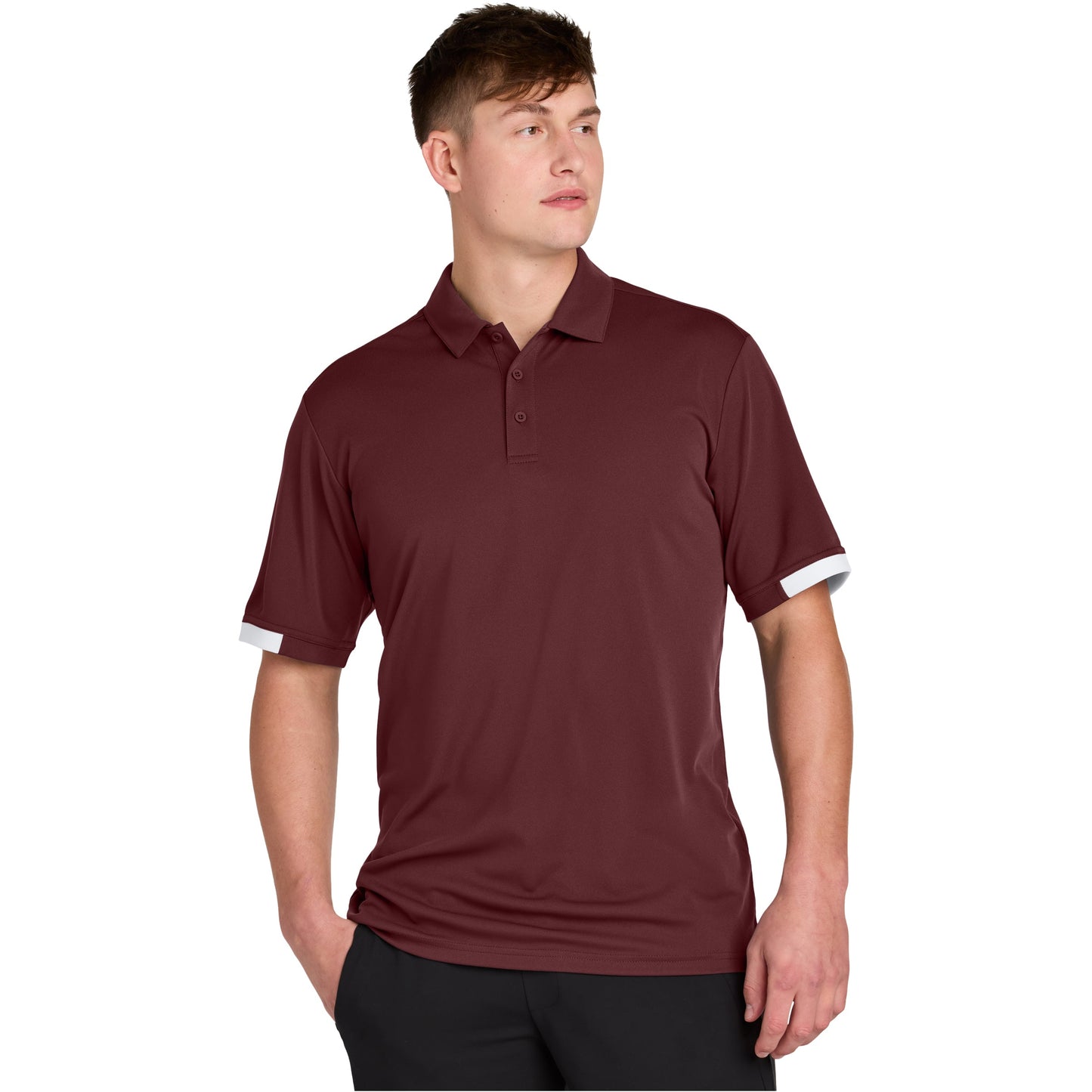 Maroon/White