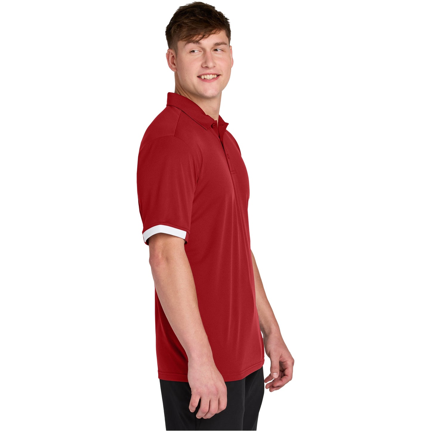 Deep Red/White