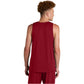 Deep Red/White