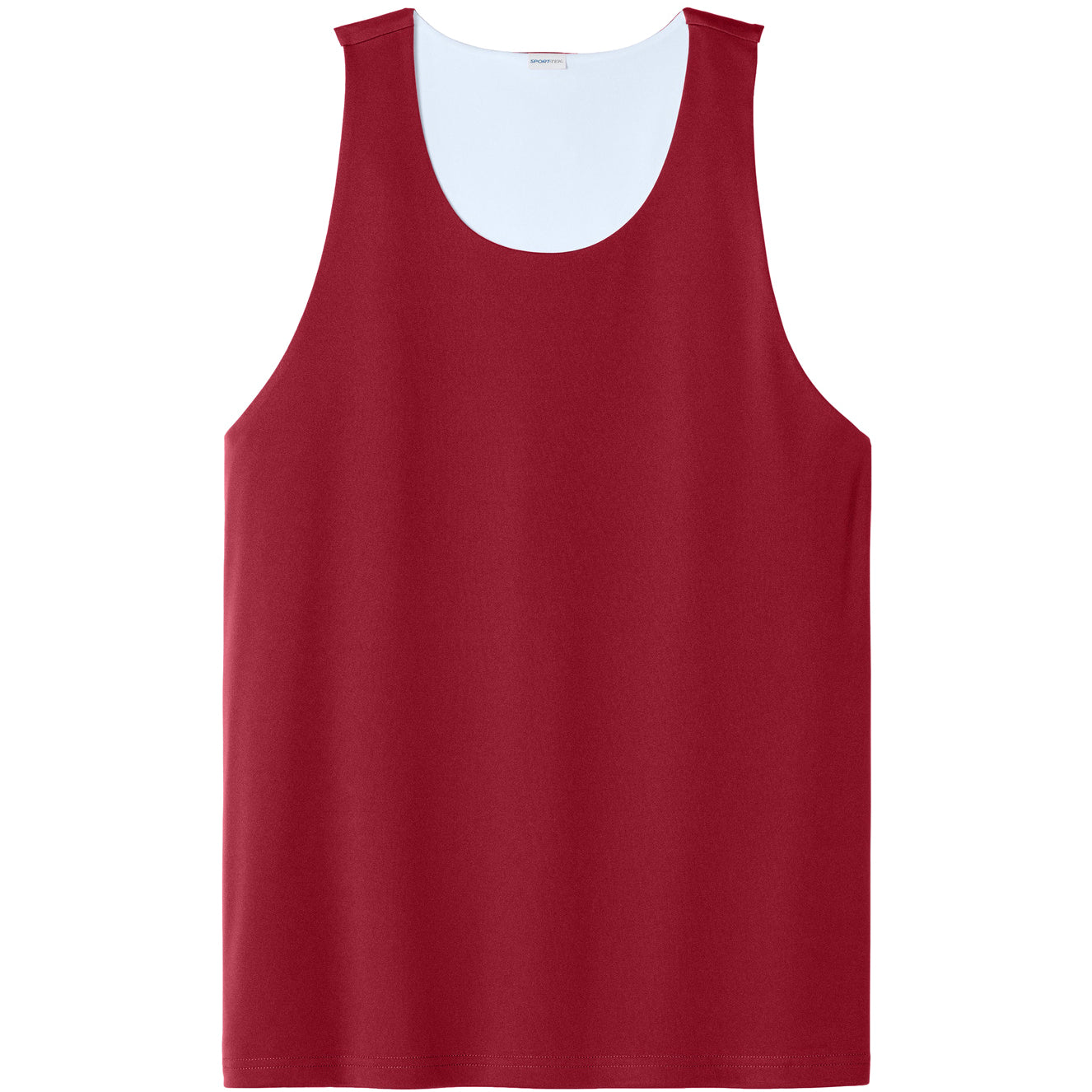 Deep Red/White