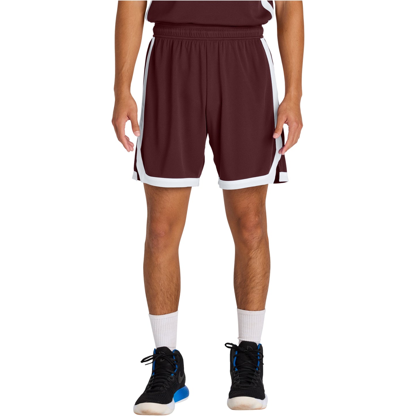 Maroon/White