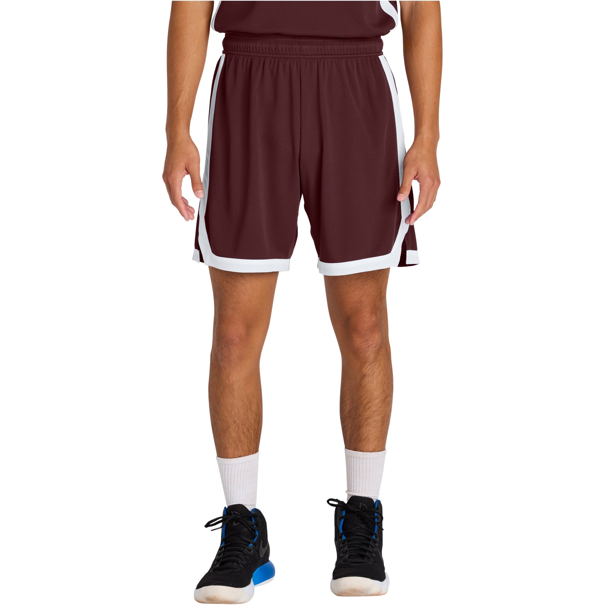 Maroon/White