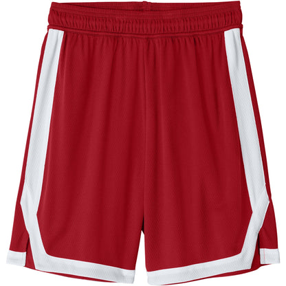 Deep Red/White
