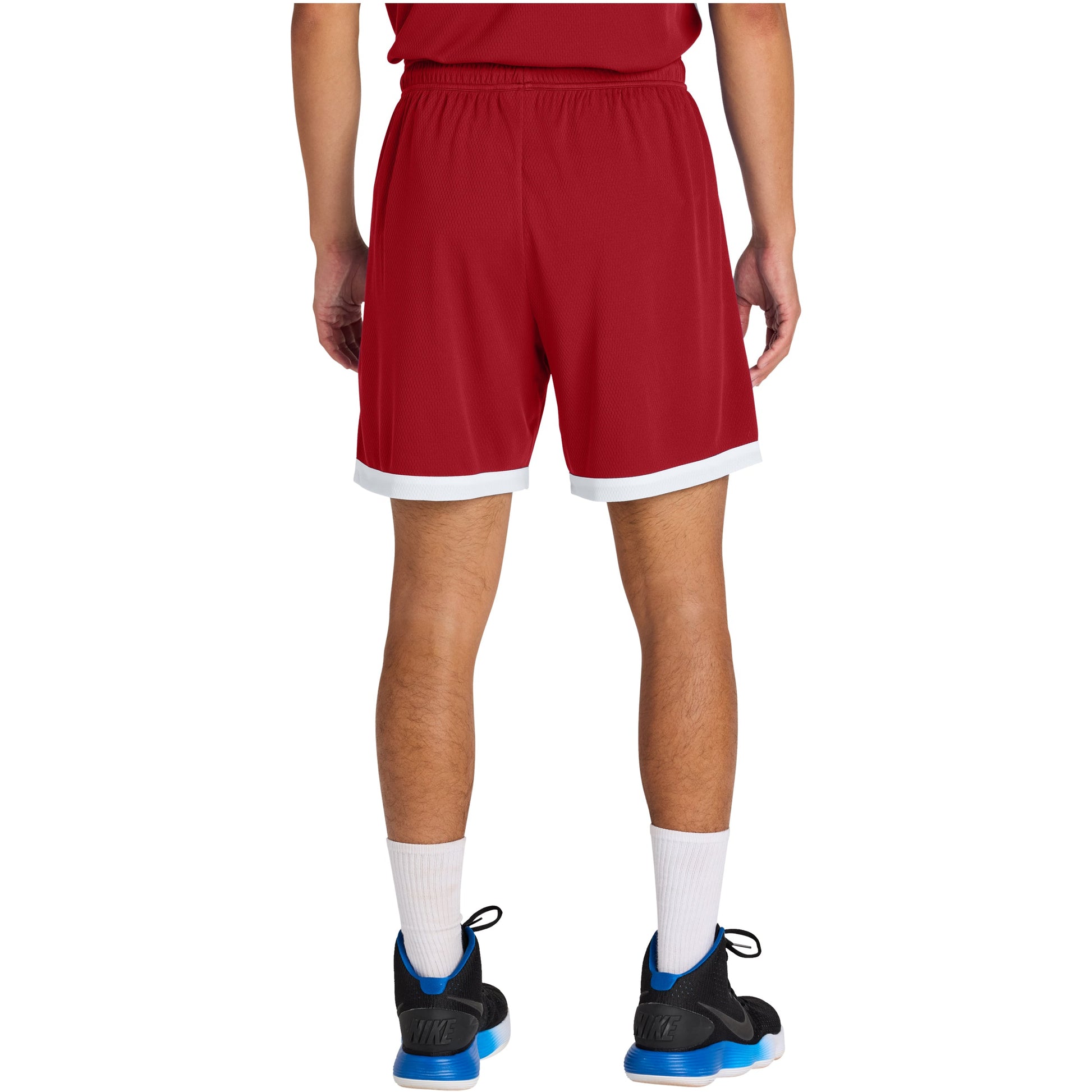 Deep Red/White