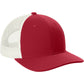 Deep Red/White