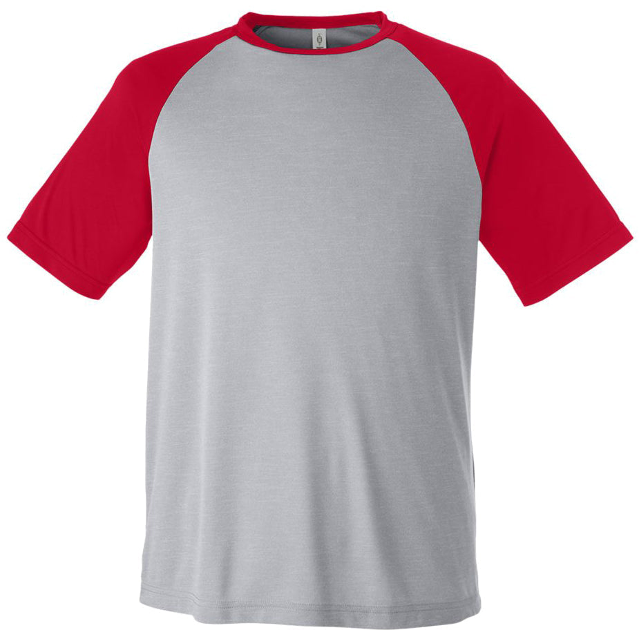 Athletic Heather/Sport Red