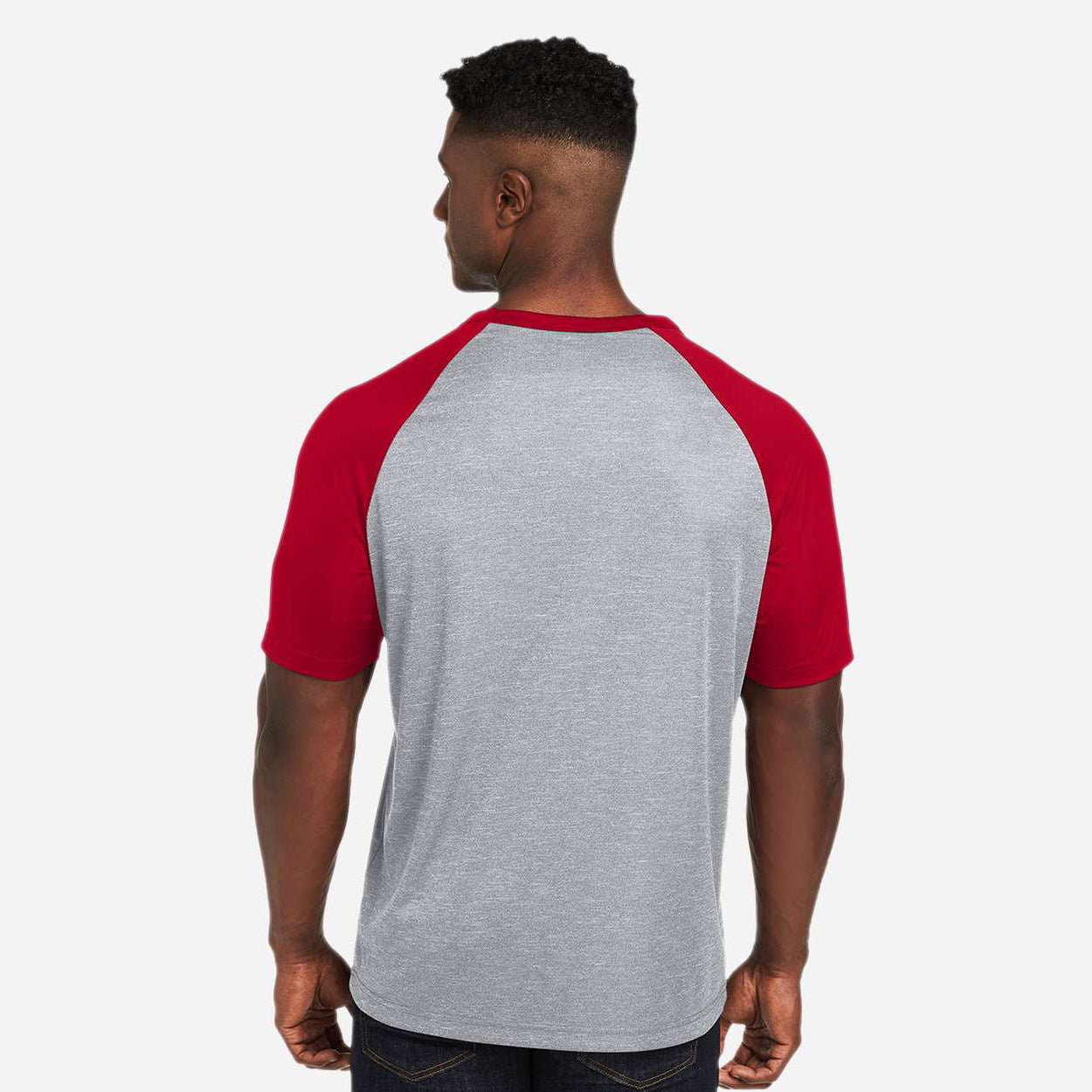 Athletic Heather/Sport Red