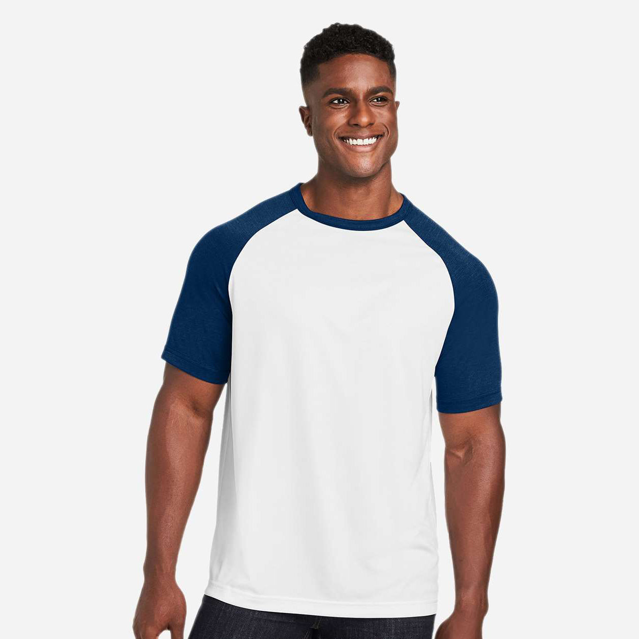 White/Sport Dark Navy Heather