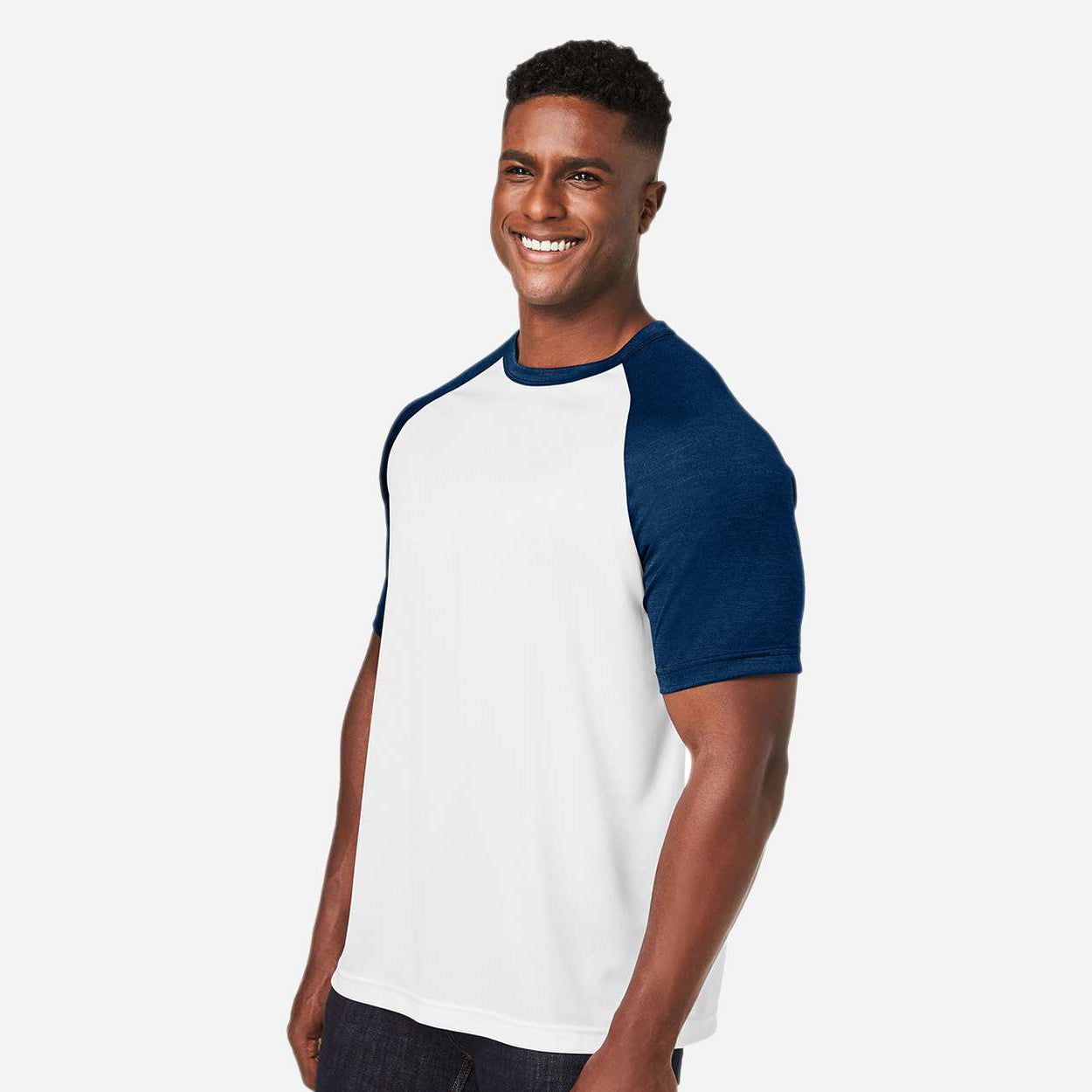 White/Sport Dark Navy Heather