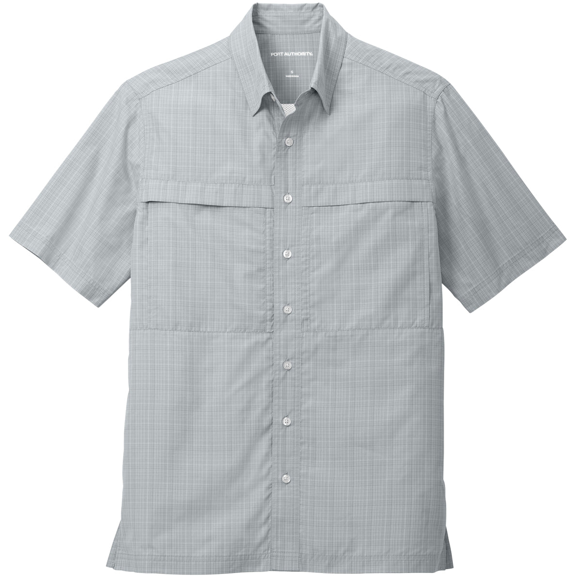 Silver/Gusty Grey Crosshatch Plaid