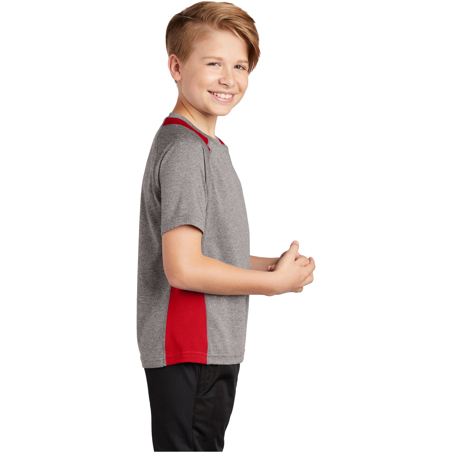 Vintage Heather/ True Red