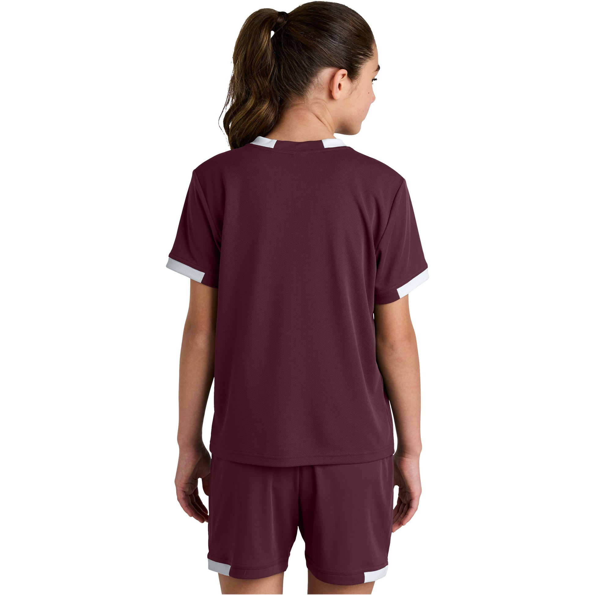 Maroon/White