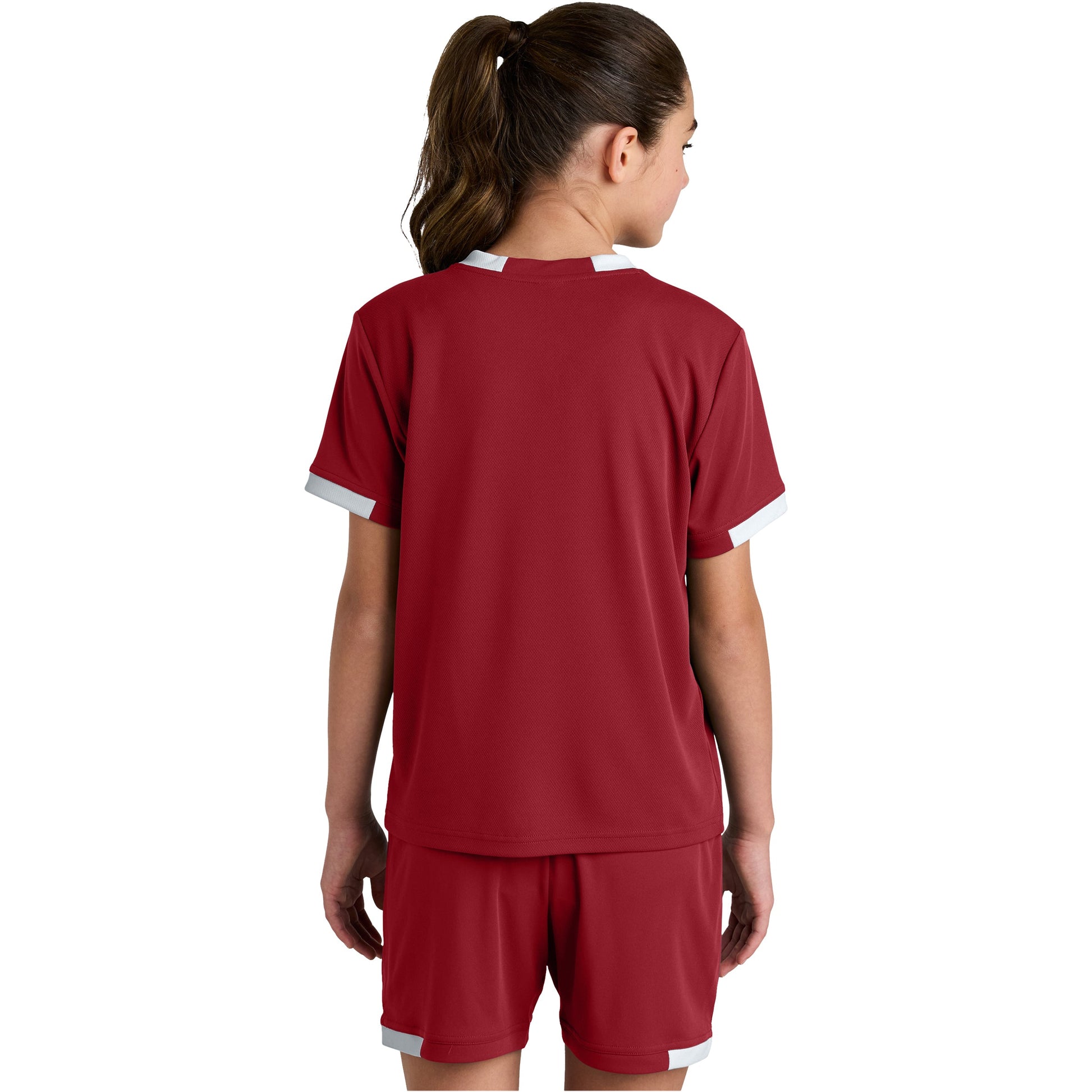 Deep Red/White