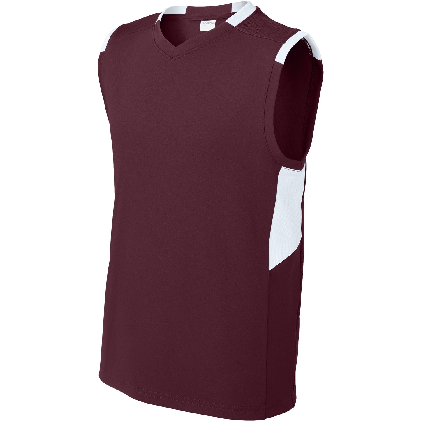 Maroon/White