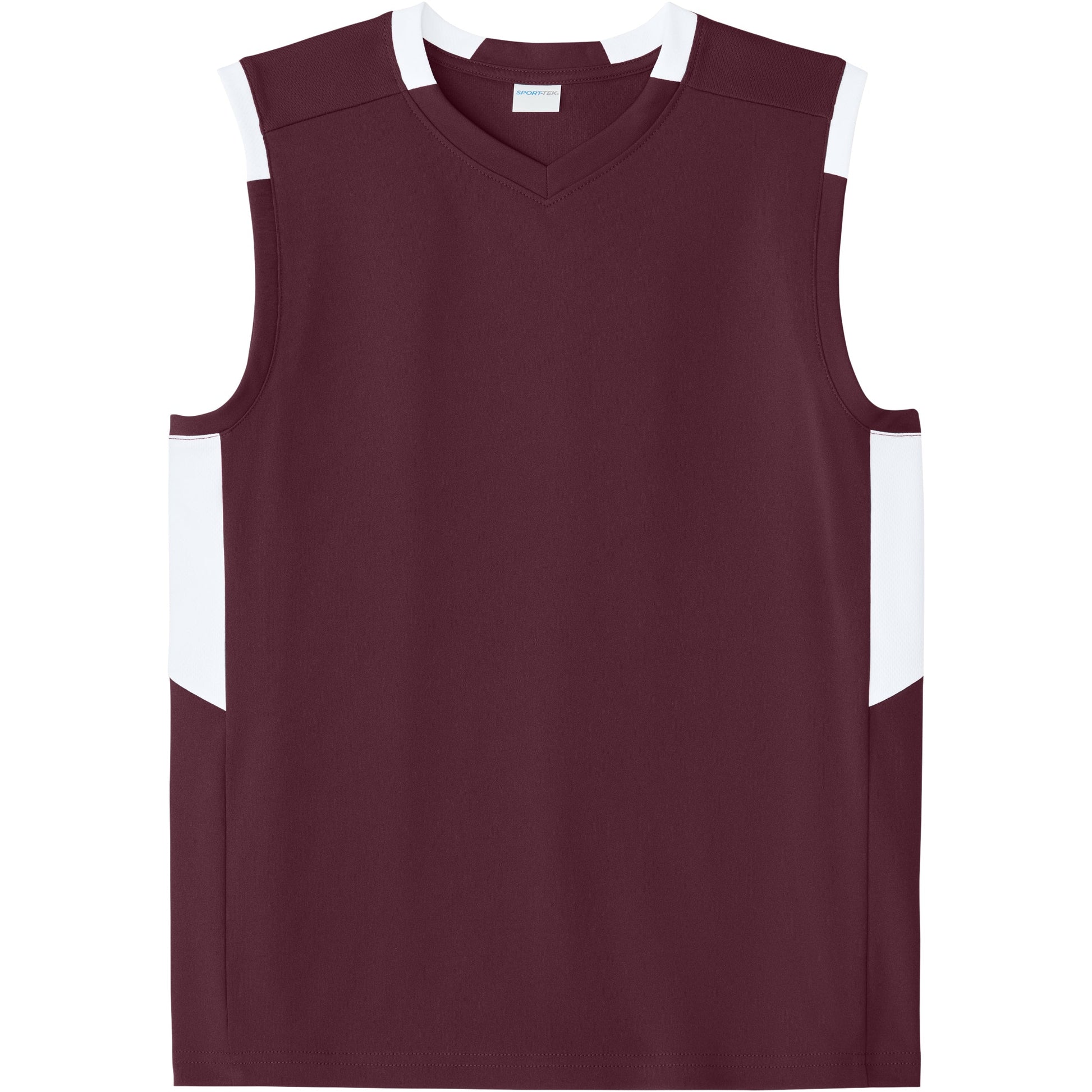 Maroon/White