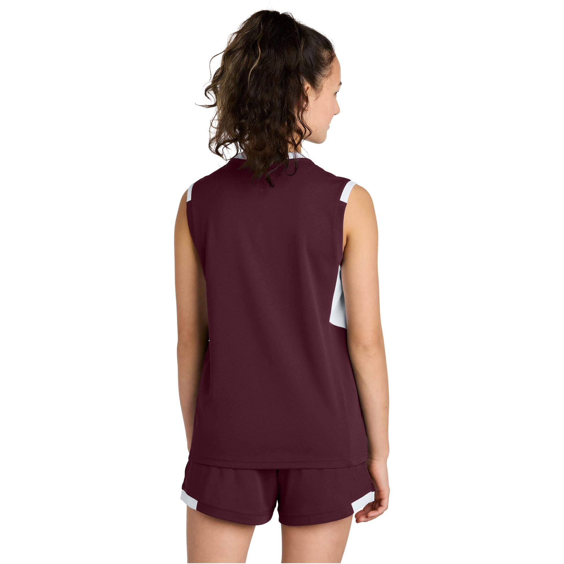 Maroon/White