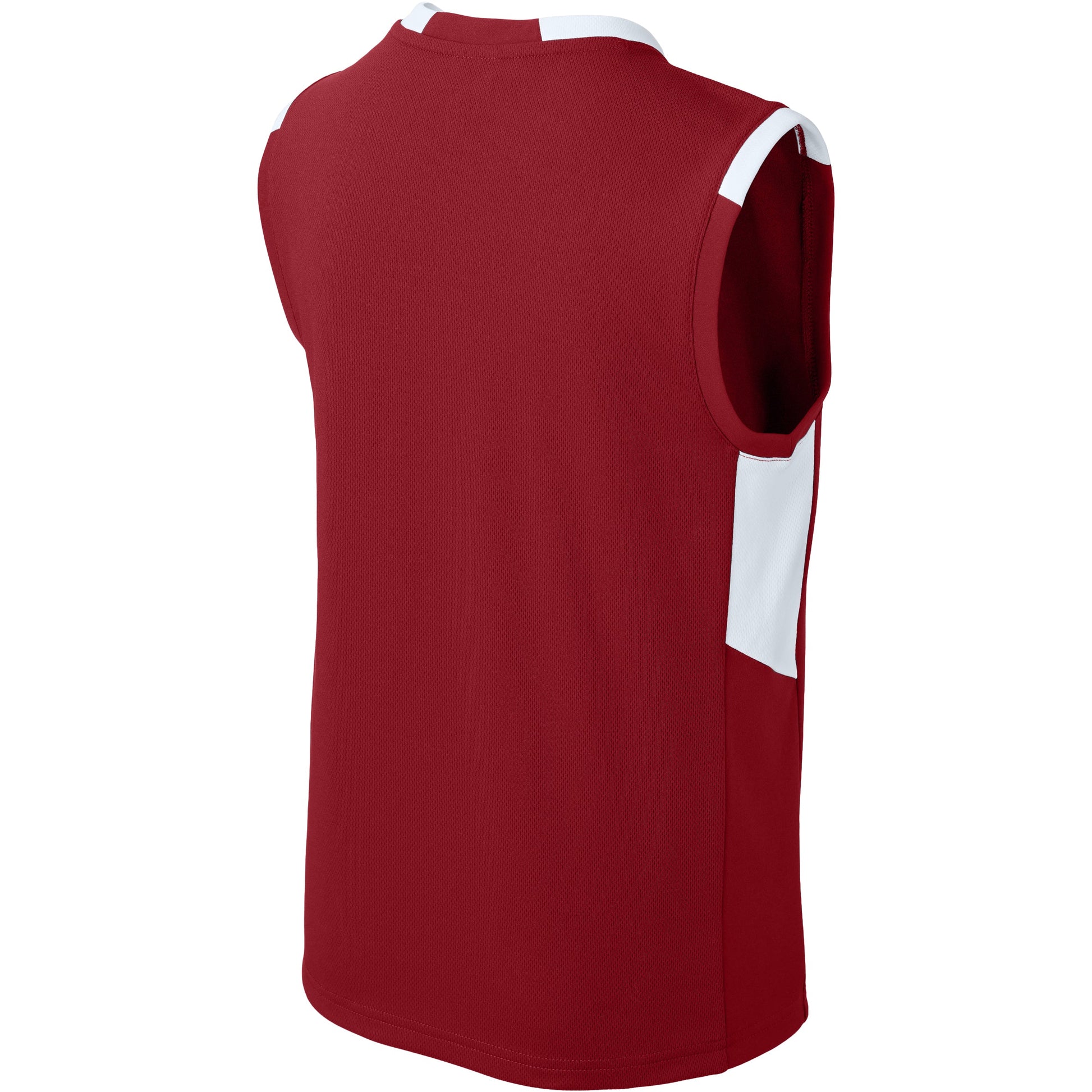 Deep Red/White