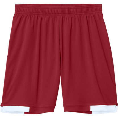 Deep Red/White
