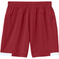Deep Red/White