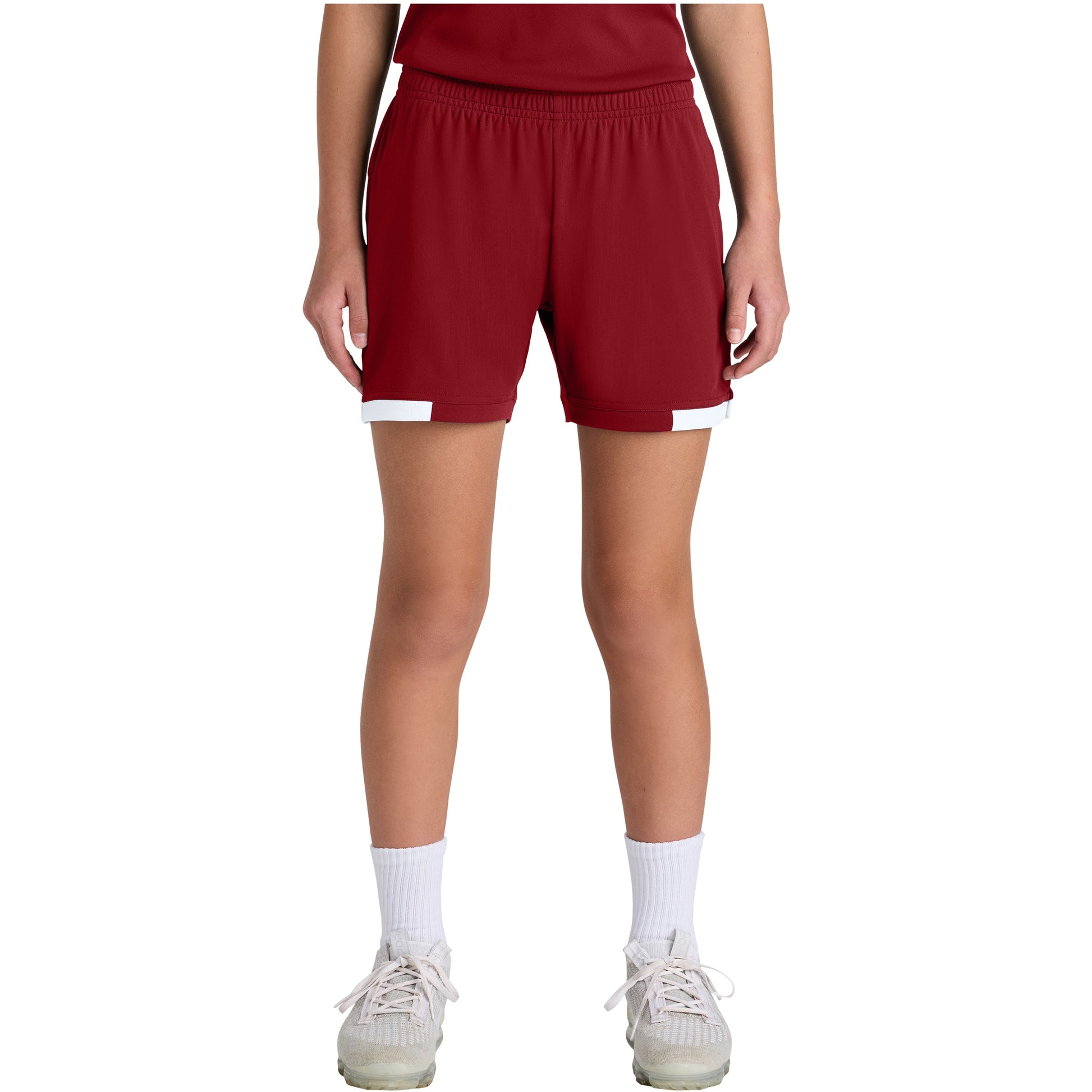Deep Red/White