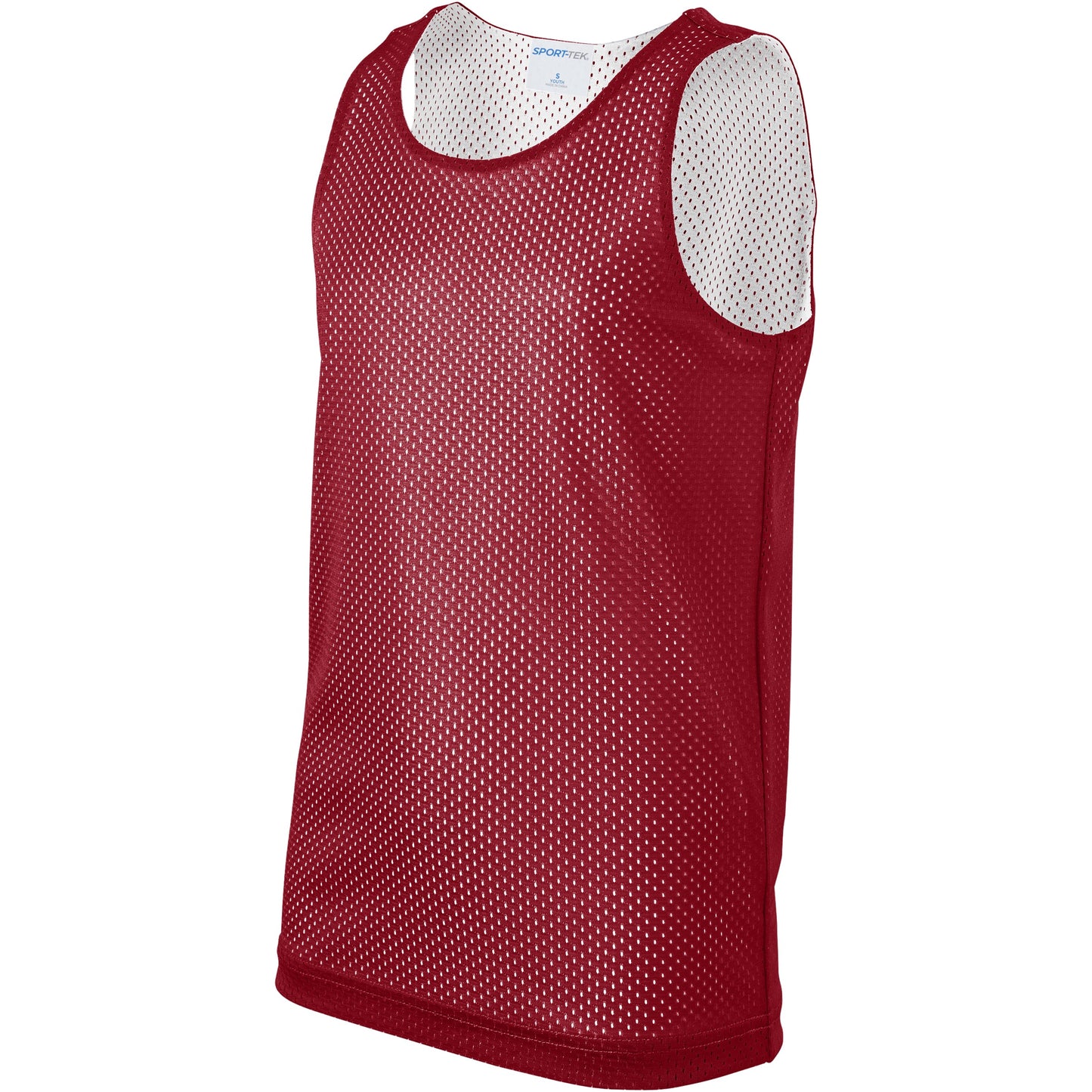 Deep Red/White