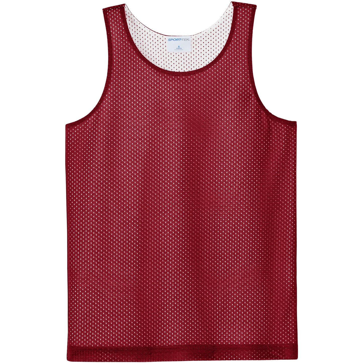 Deep Red/White