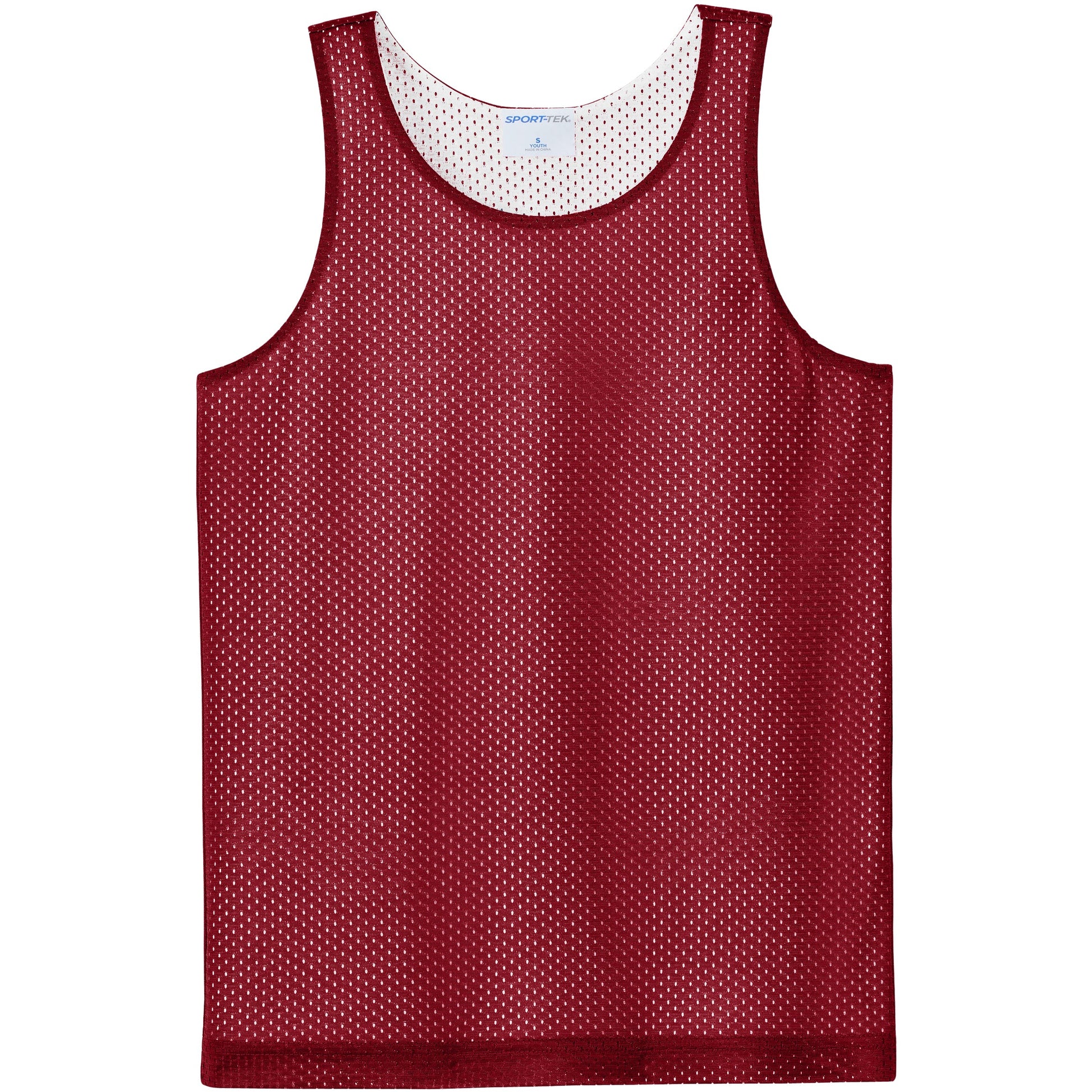 Deep Red/White