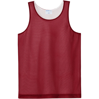 Deep Red/White