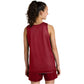 Deep Red/White