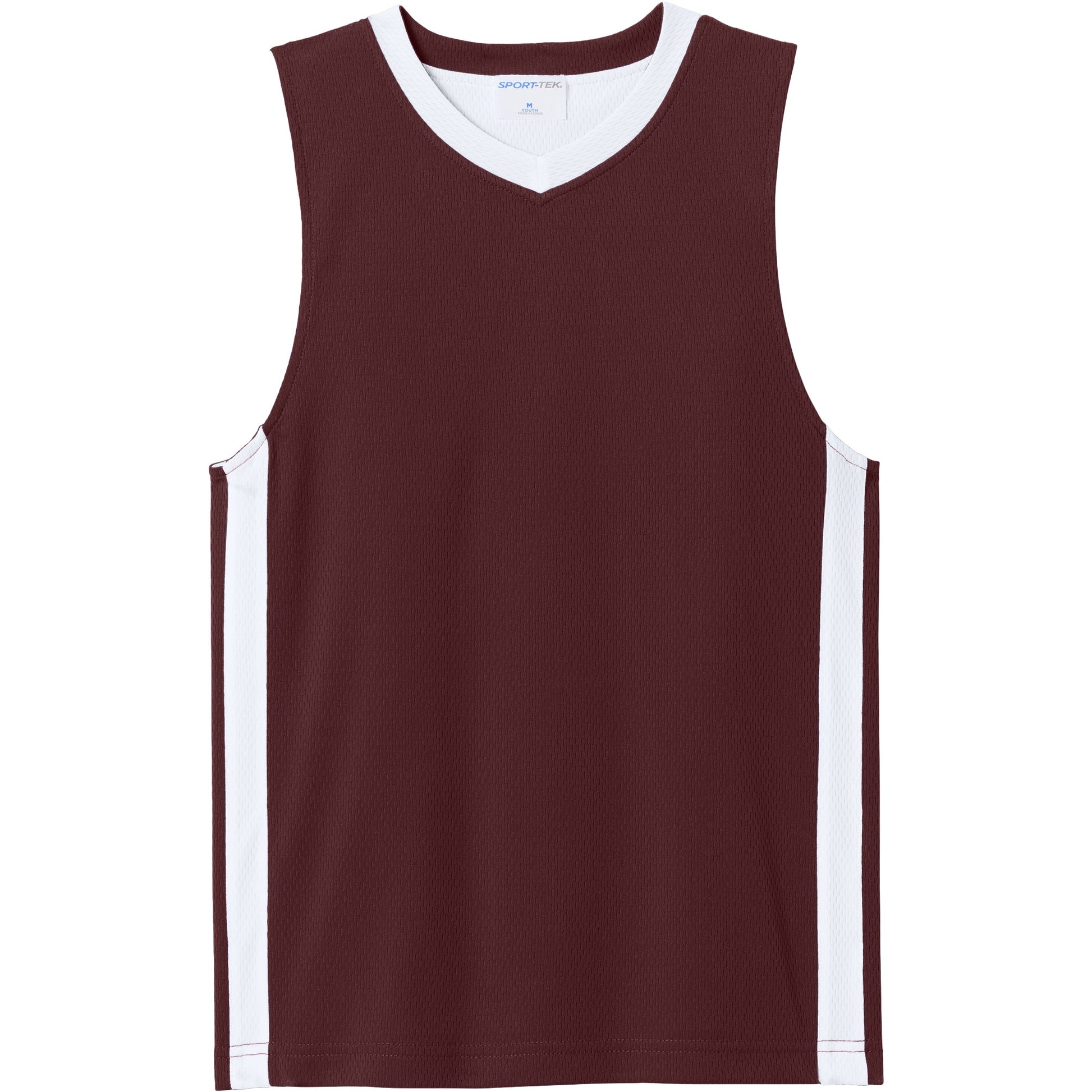 Maroon/White