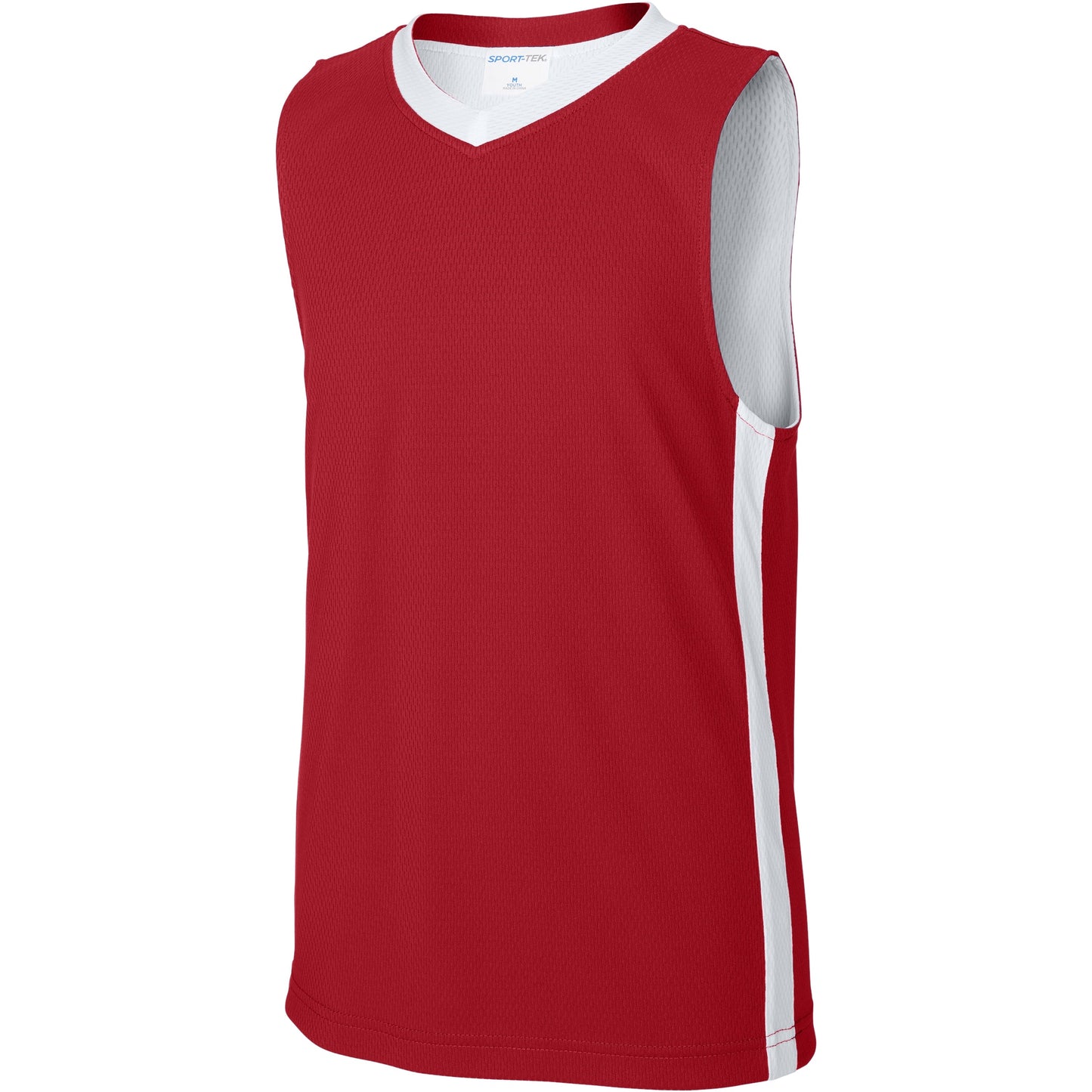 Deep Red/White