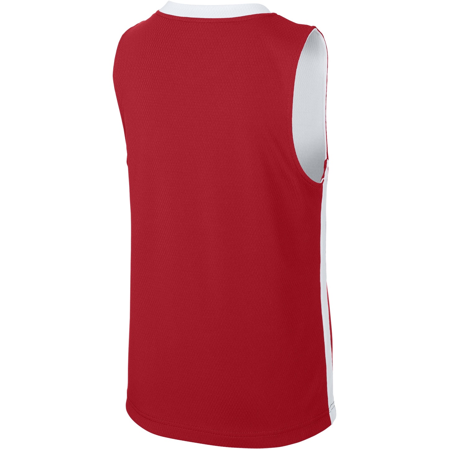 Deep Red/White