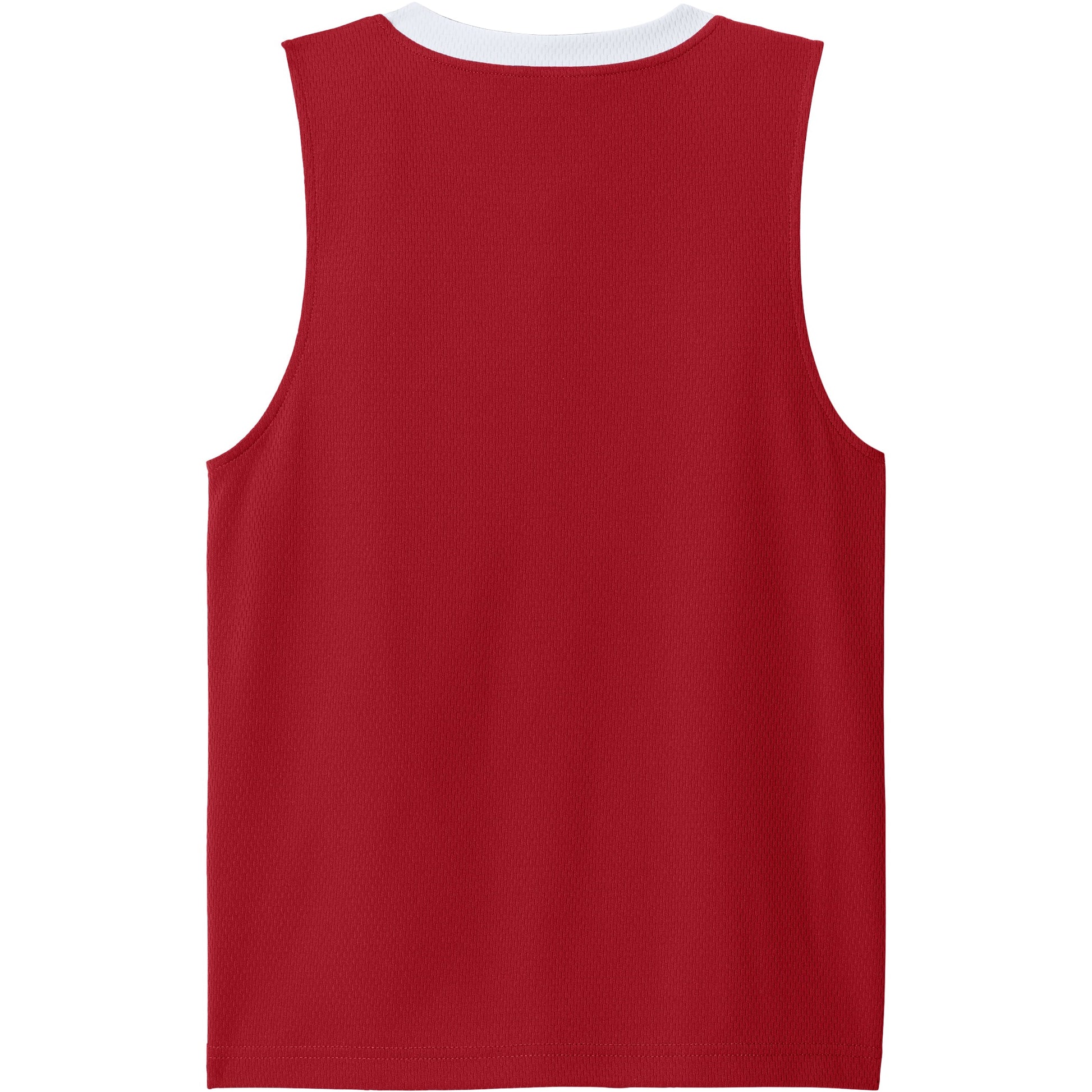 Deep Red/White