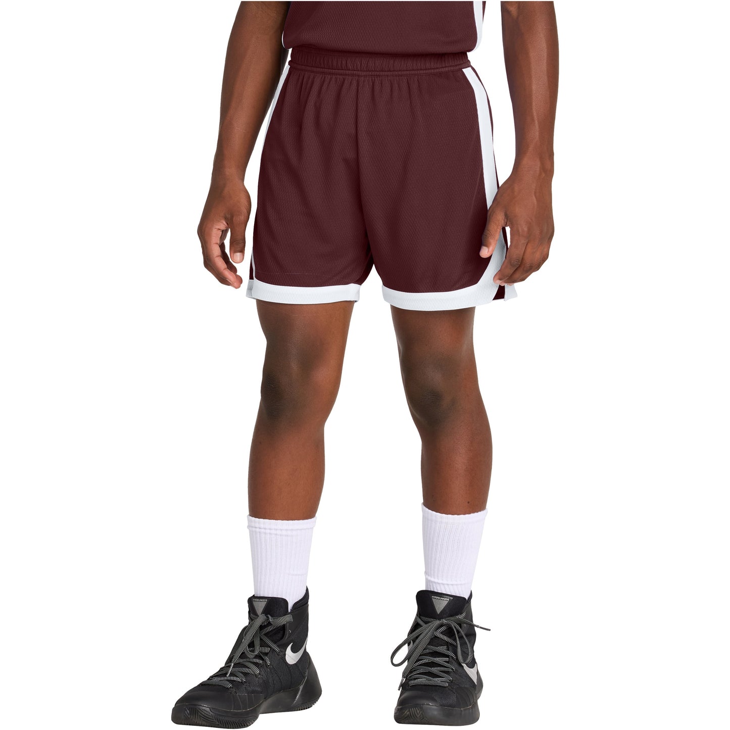Maroon/White