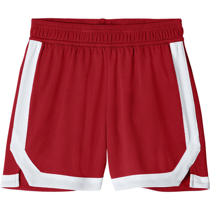 Deep Red/White