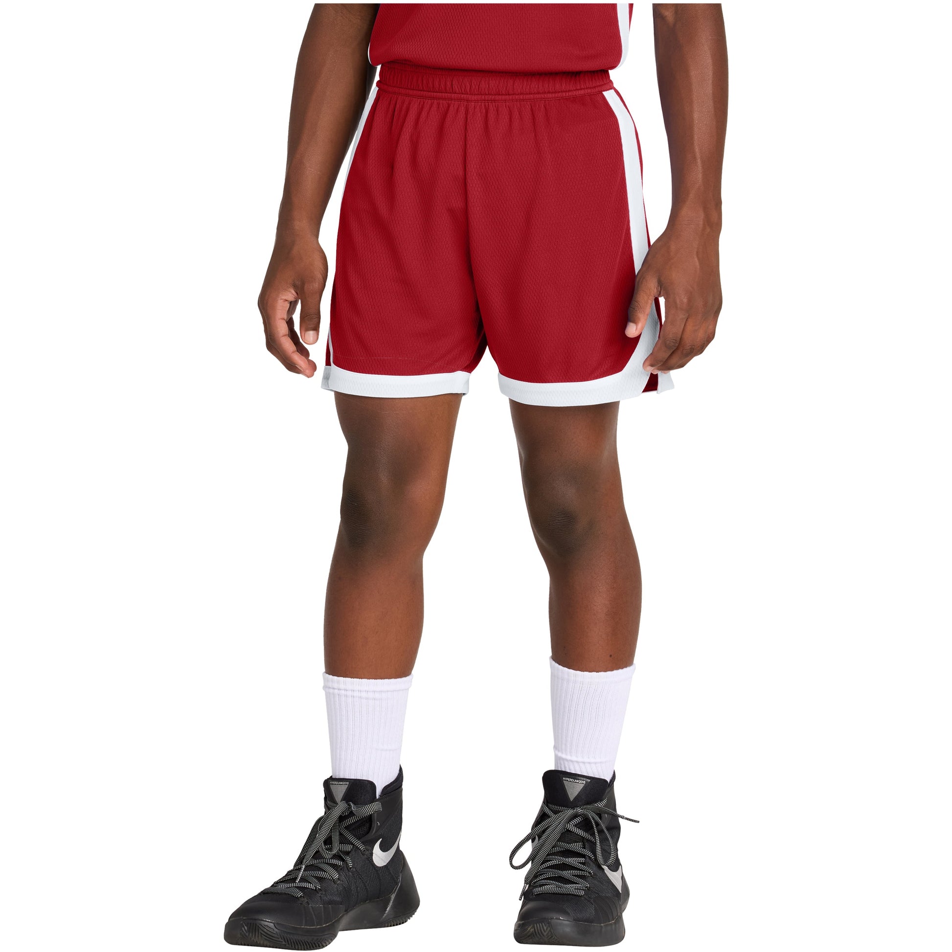 Deep Red/White