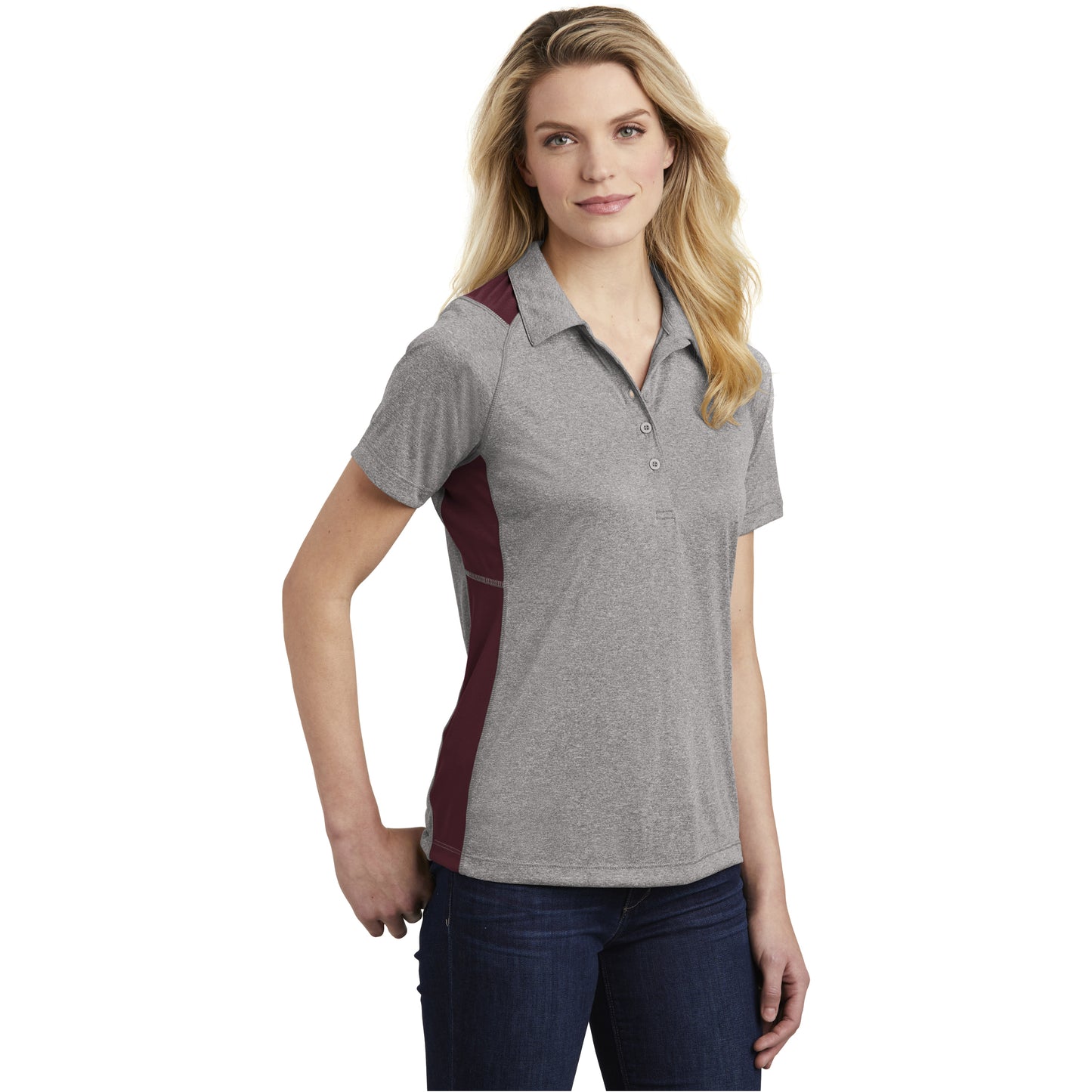 Vintage Heather/Maroon