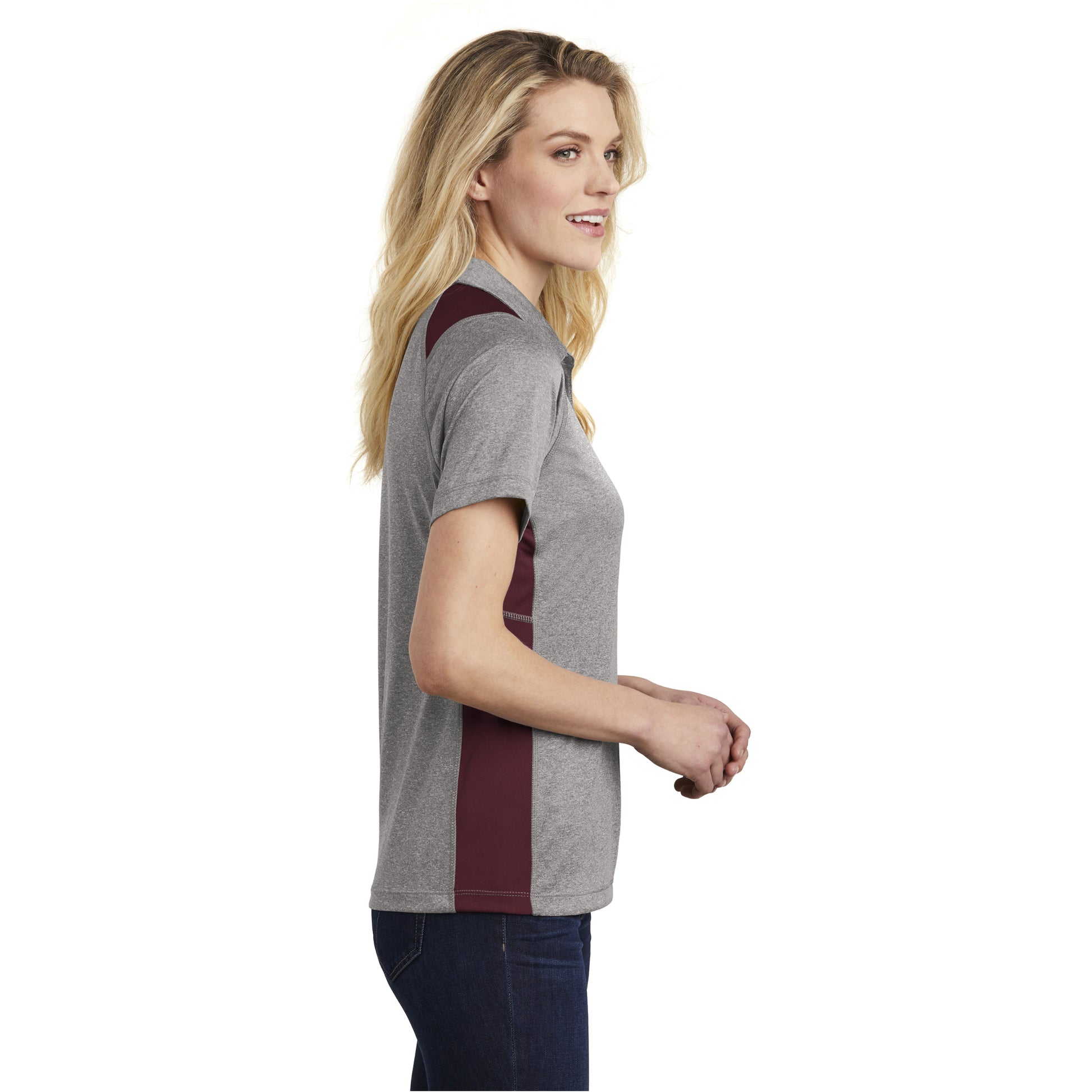 Vintage Heather/Maroon