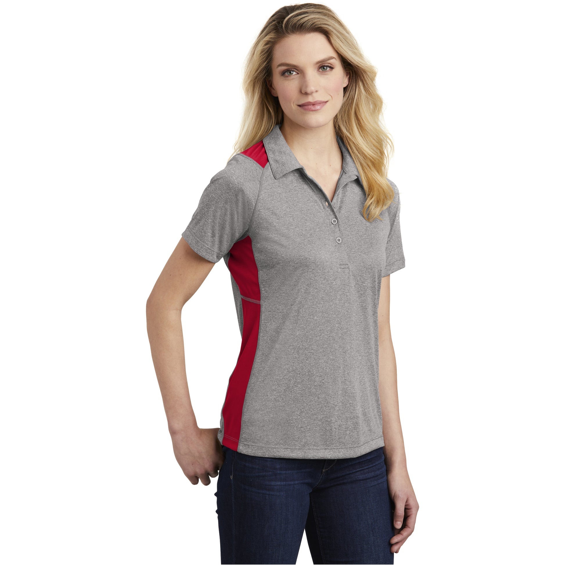 Vintage Heather/True Red