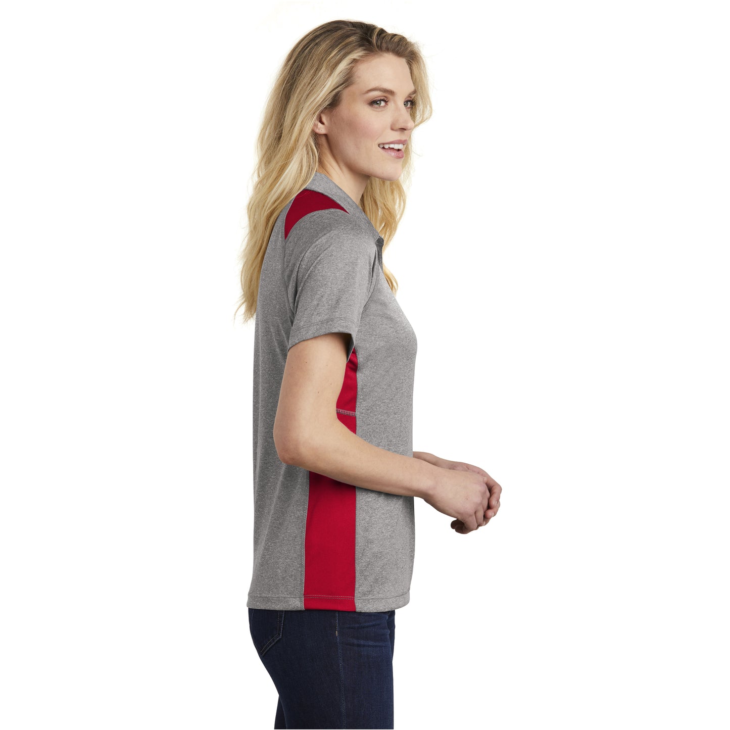 Vintage Heather/True Red